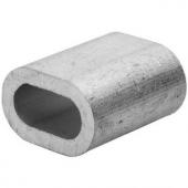 Зажим алюминиевый для стальн. канатов   6мм  ( 100шт) DIN 3093